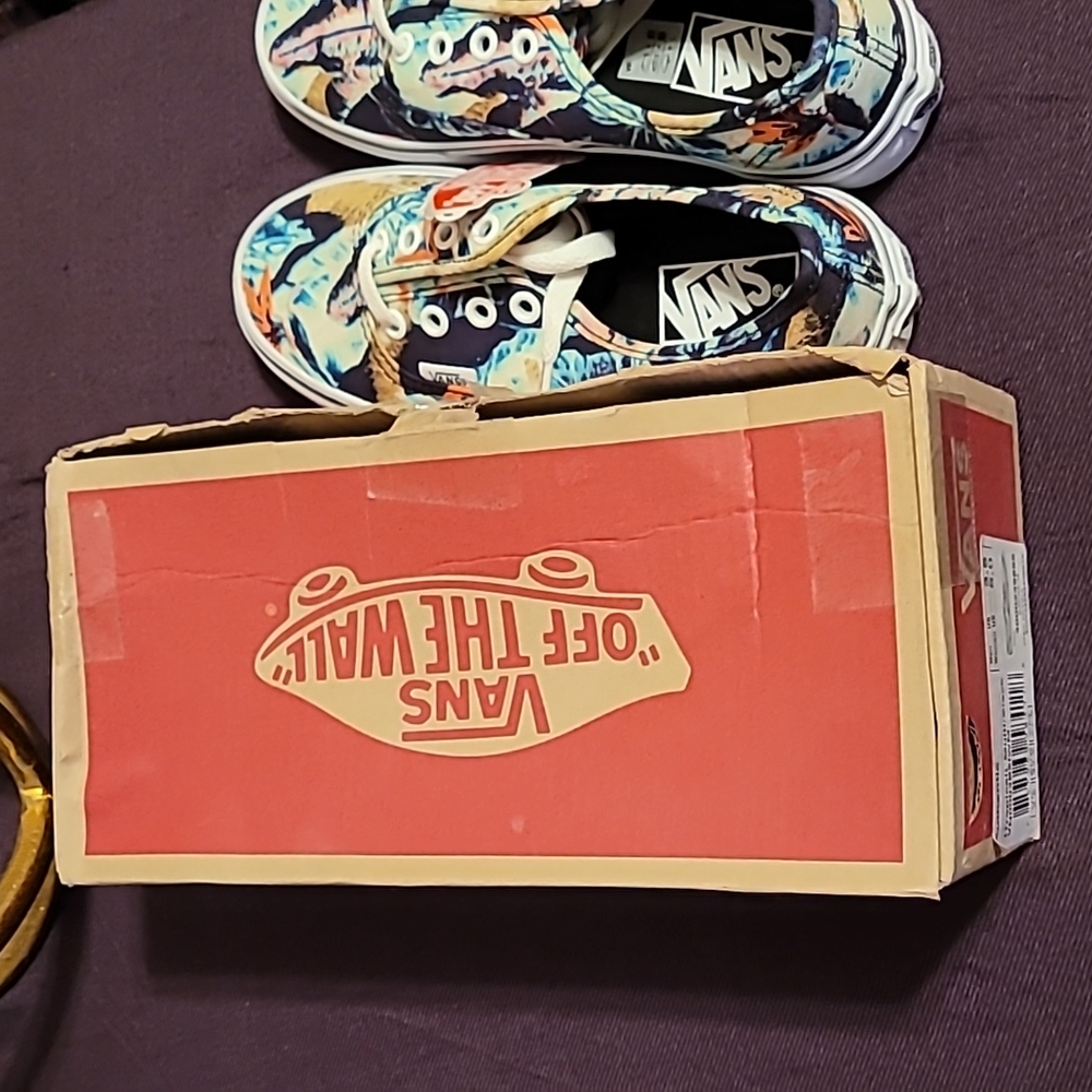 VANS AUTHENTIC TROPICAL MULTI/ BLACK SNEAKER W 5.0/ M 3.5 - Picture 9 of 10